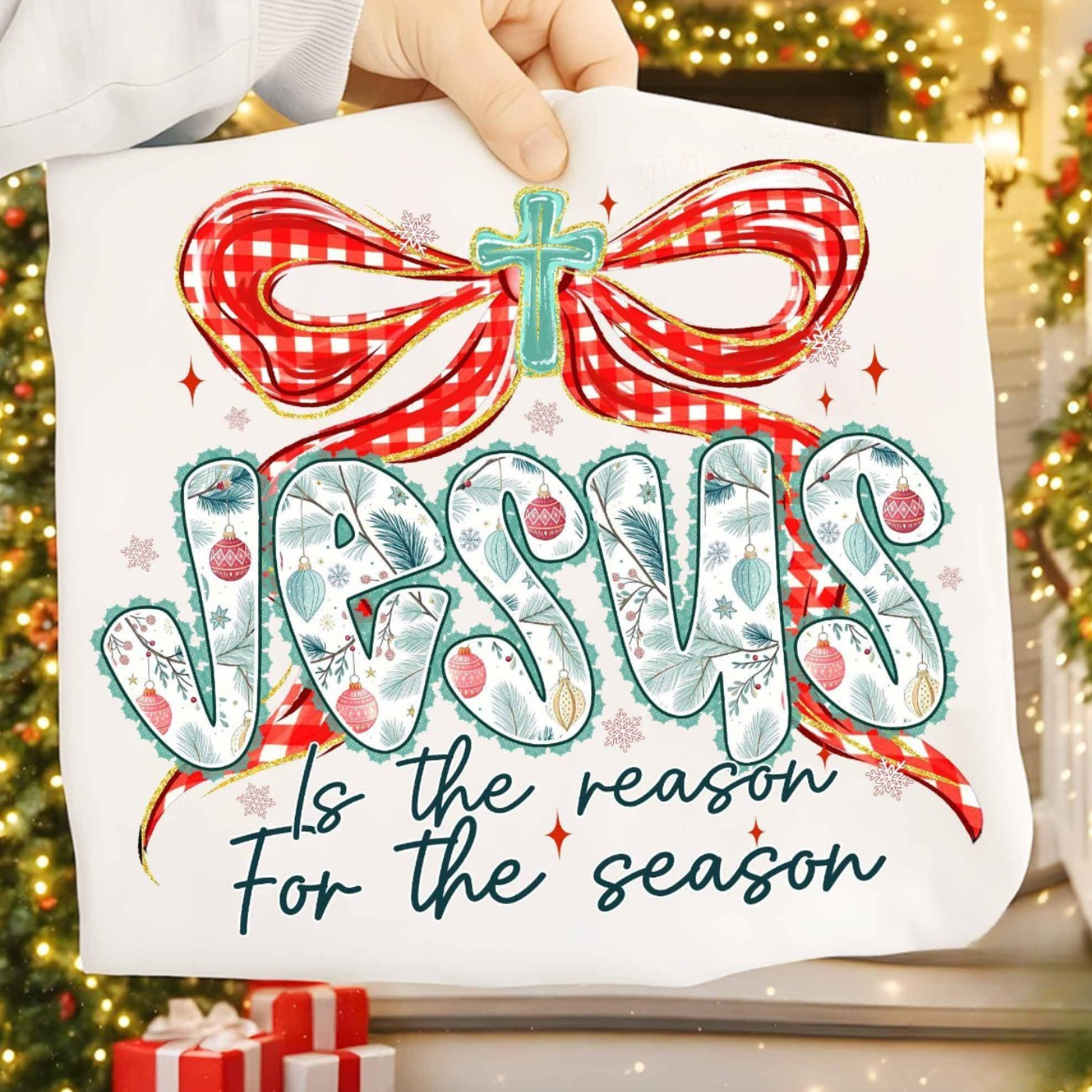 Jesus Is The Reason For The Season White Tee