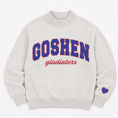 PREORDER: TPC Exclusive | Goshen Gladiators Panthers Mockneck Sweatshirt Heather Gray / Royal