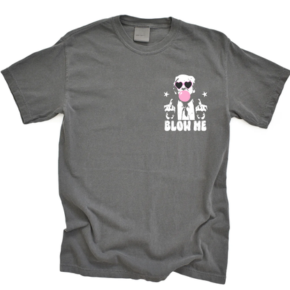 TRUMP, BLOW ME - ADULT TEE (FRONT & BACK DESIGN)