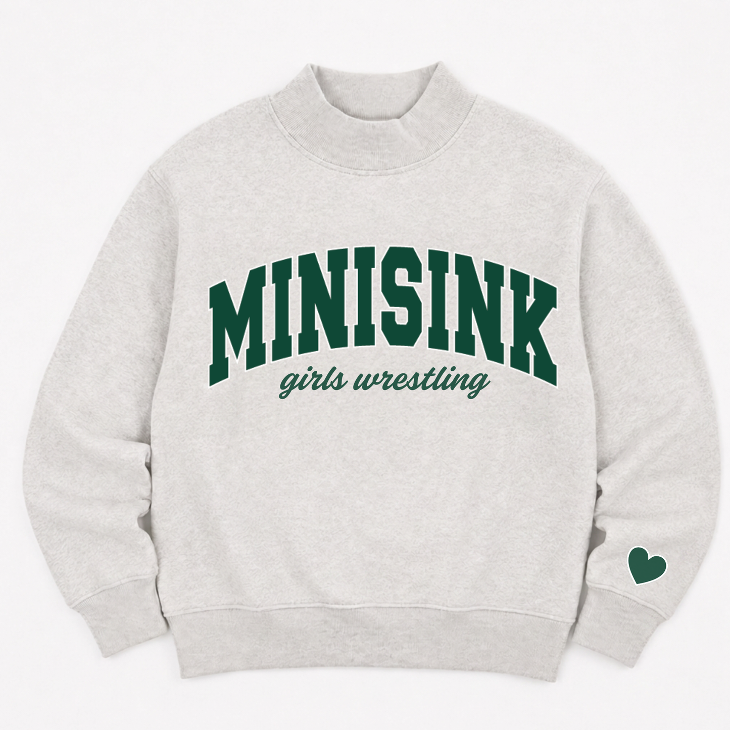 PREORDER: TPC Exclusive | Minisink Girls Wrestling Mockneck Sweatshirt Gray/Green