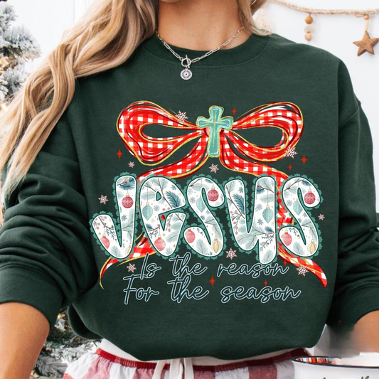 Jesus Is The Reason For The Season Forest Sweatshirt