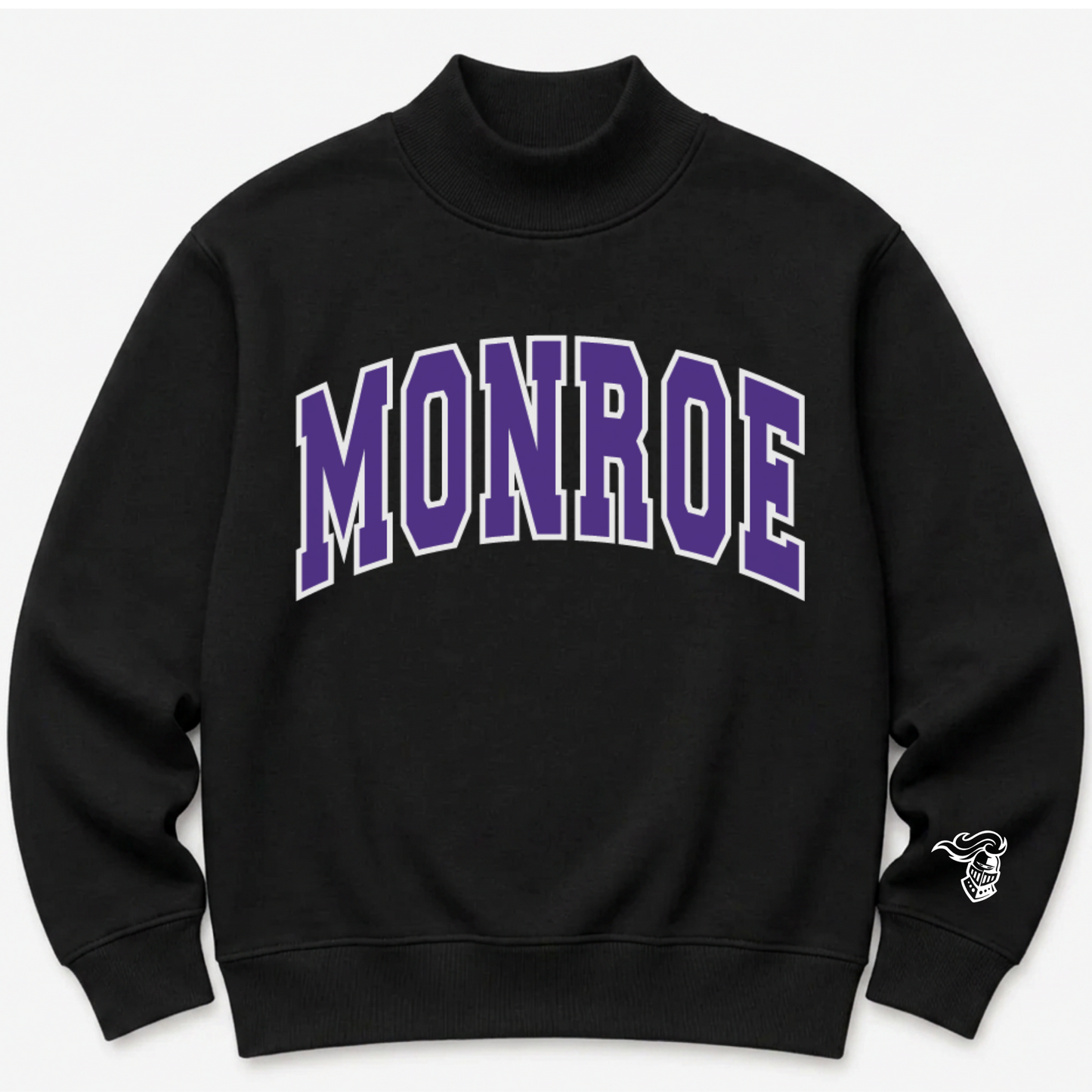 PREORDER: TPC Exclusive | Monroe Mockneck Sweatshirt Black/Purple
