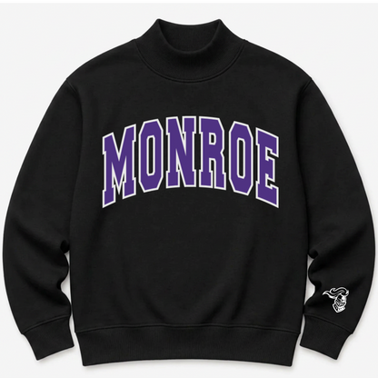 PREORDER: TPC Exclusive | Monroe Mockneck Sweatshirt Black/Purple