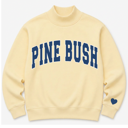 PREORDER: TPC Exclusive | Pine Bush Mockneck Sweatshirt Yellow/Navy