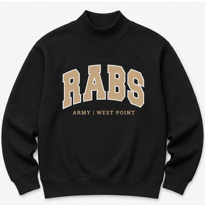 PREORDER: TPC Exclusive | RABS Army West Point Mockneck Sweatshirt Black / Light Gold