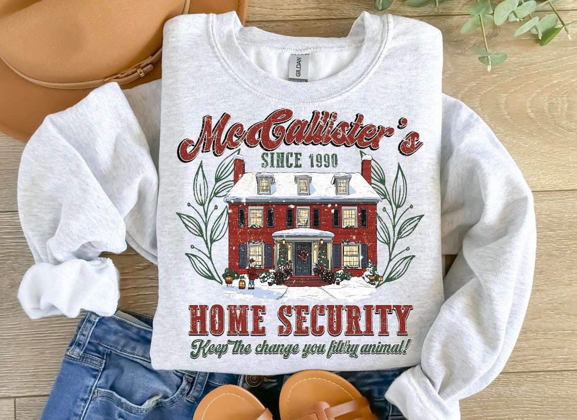 McCallister's Home Security Ash Sweatshirt