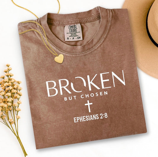 Broken But Chosen Espresso Tee