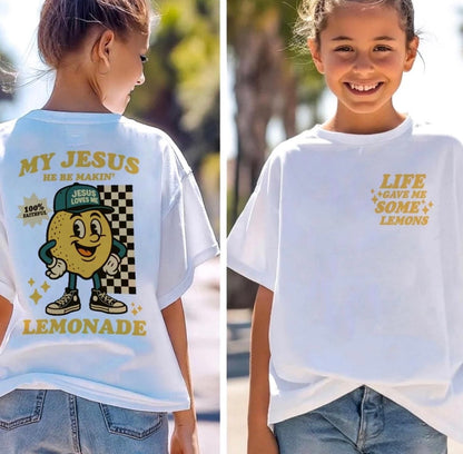 My Jesus Be Making Lemonade Youth White Tee