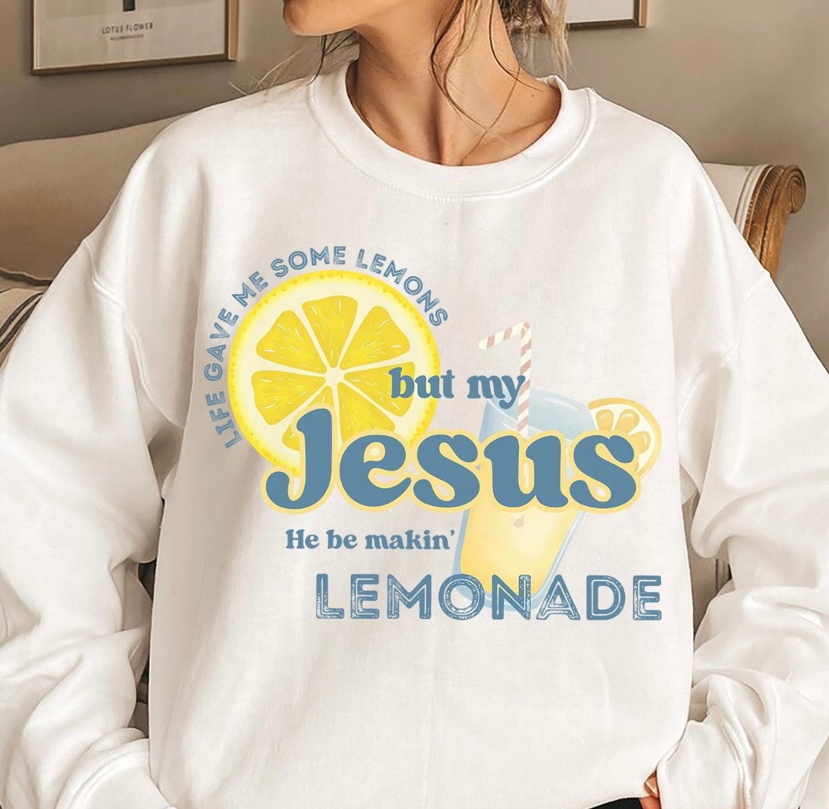 Life Gave Me Lemons White Sweatshirt