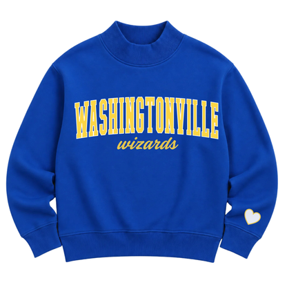 PREORDER: TPC Exclusive | Washingtonville Wizards Panthers Mockneck Sweatshirt Royal / Yellow