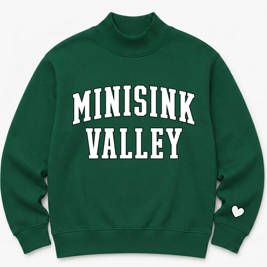 PREORDER: TPC Exclusive | Minisink Valley Mockneck Sweatshirt Green/White