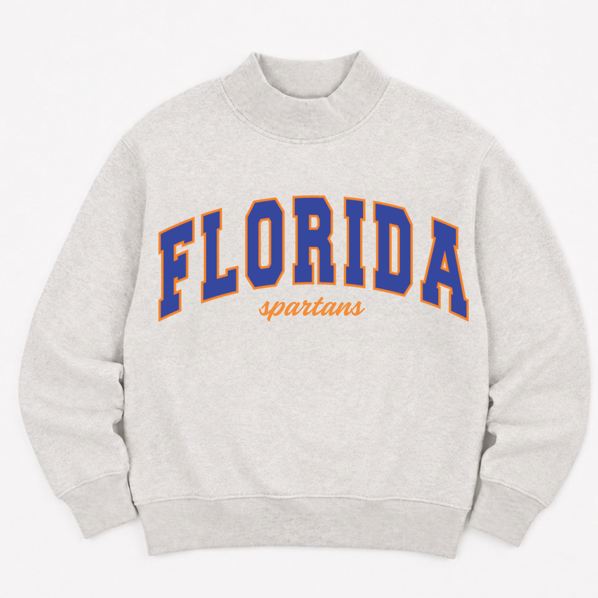 PREORDER: TPC Exclusive | Florida Spartans Mockneck Sweatshirt Heather Gray / Royal